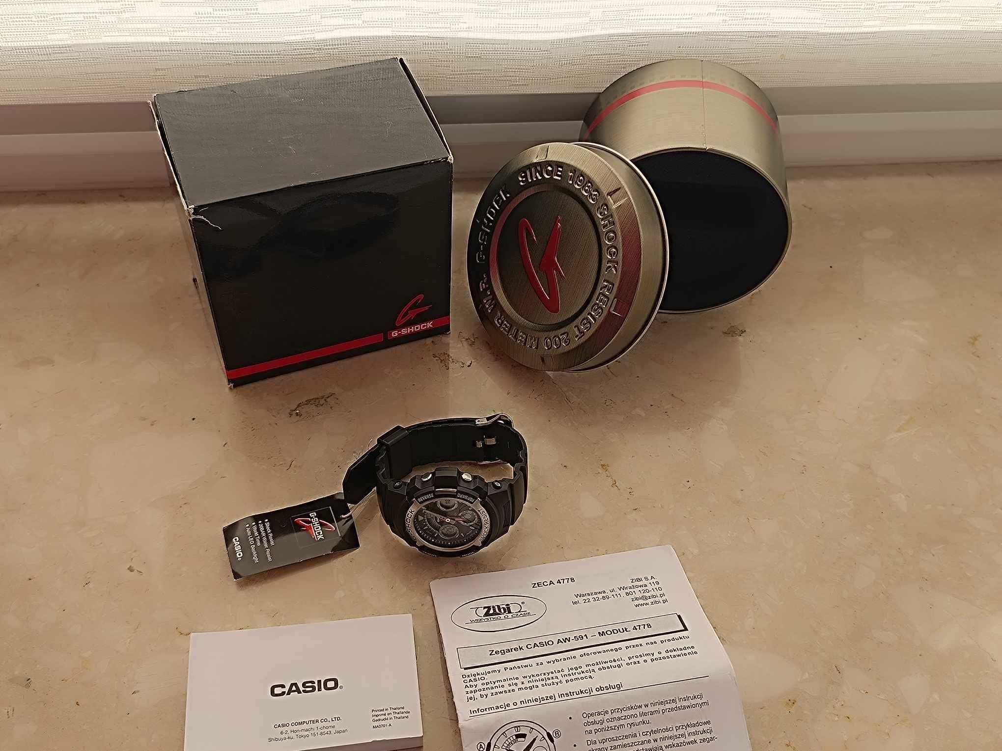 Zegarek męski Casio g-shock aw 591 moduł 4778
