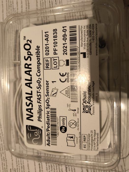 Czujnik Nasal Alar FAST SpO2  Philips saturacja ZRM INK  OIT HR