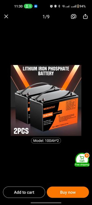 Акумулятори datouboss LiFePO4 літій залізо фосфат