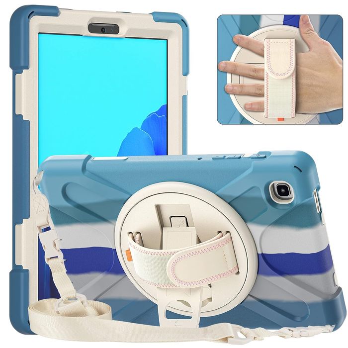 Etui do Samsung Galaxy Tab A7 10.4” z Paskiem na Ramię Niebieskie
