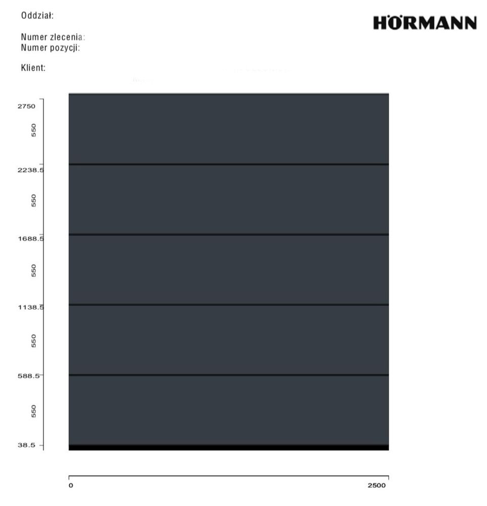 Brama Hormann 2750x2500 Napęd Antracyt Okazja !