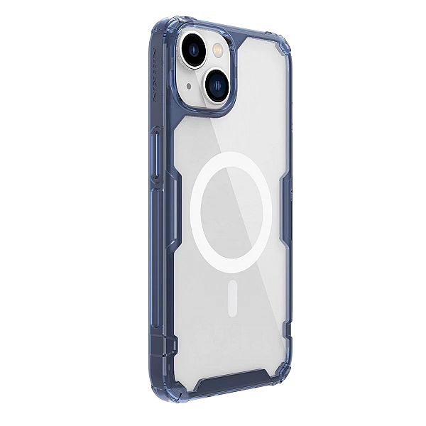 Pancerne etui z MagSafe Nillkin Nature Pro do iPhone 15 Plus - niebies