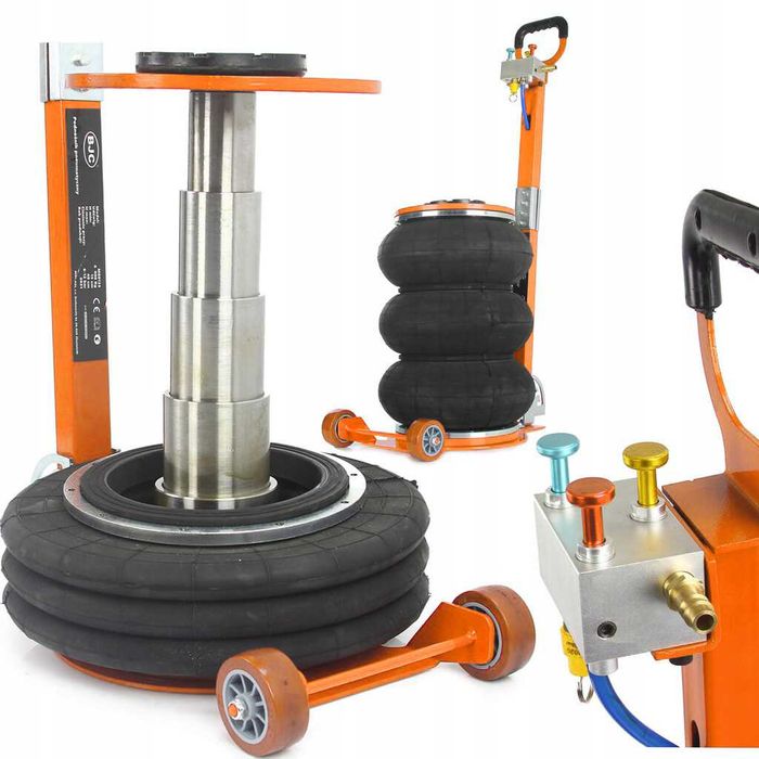 Домкрат пневматиний 6 тон, підкатний M80135, жаба, подушка