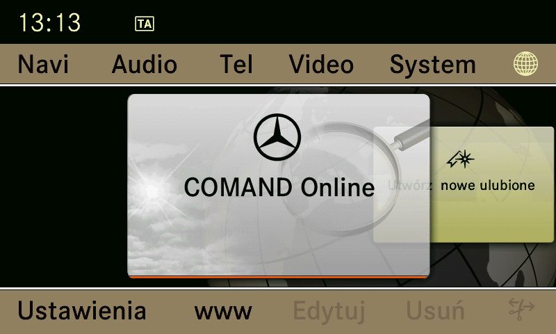 MERCEDES ML- W166 polskie menu lektor mapa