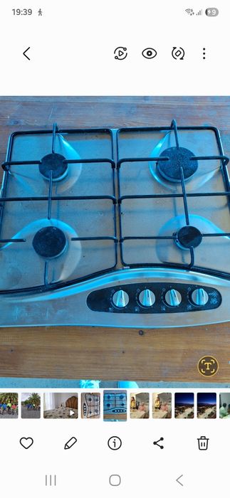 Placa fogão a gás