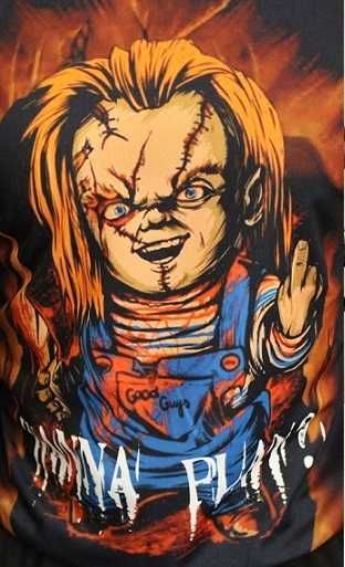 WYPRZEDAŻ !! Nowa Bluza męska Laleczka Chucky Wanna Play r. M