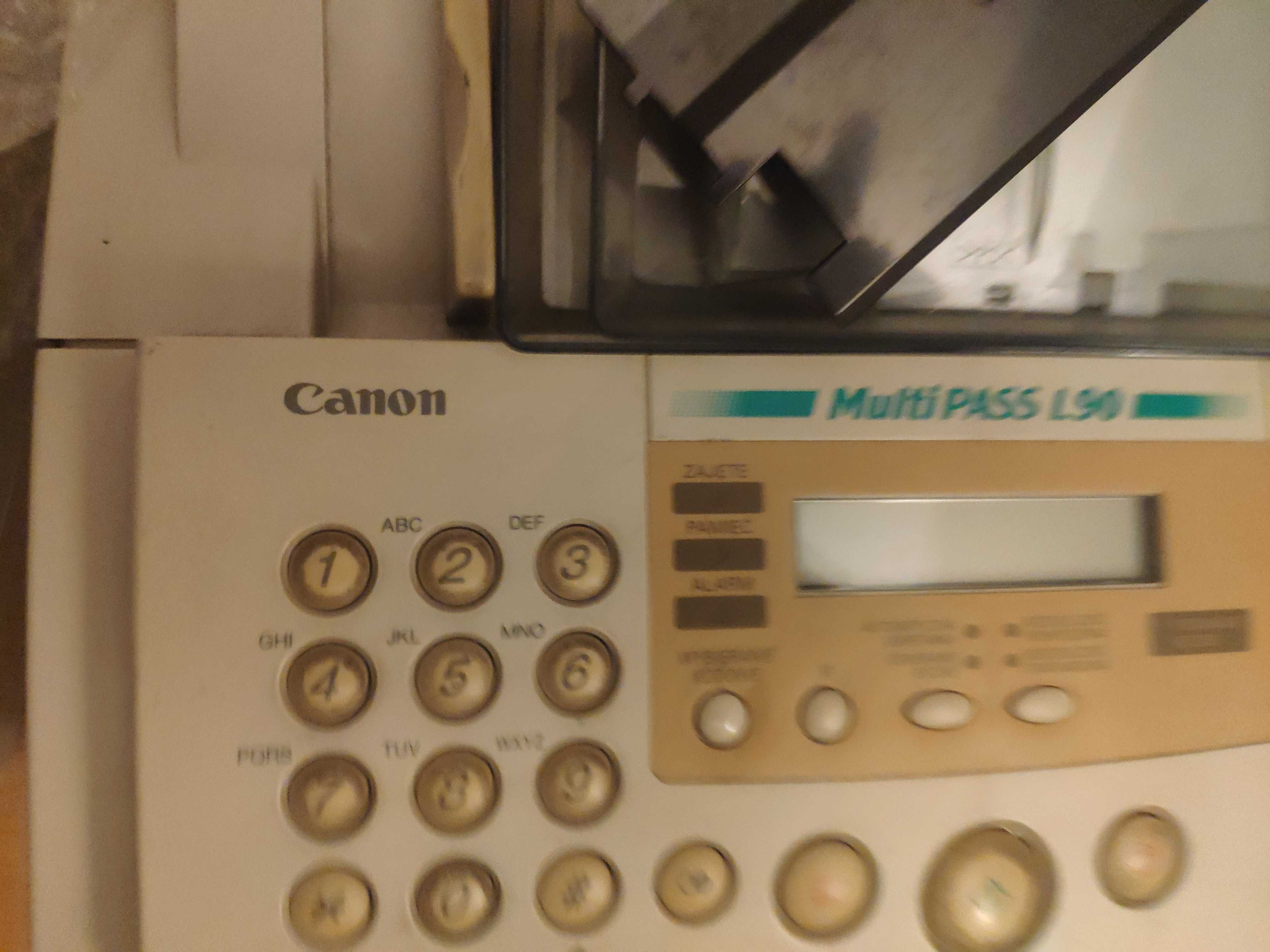 Faks fax-L360, Multi PASS L90, KX-FL513 L800 L240 Canon, Panasonic