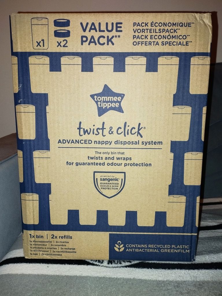 Tommee Tippee Twist & Click c/ 2 peças de reposição