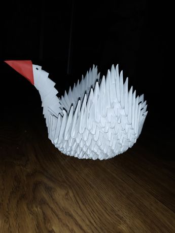 Модульное оригами- лебедь