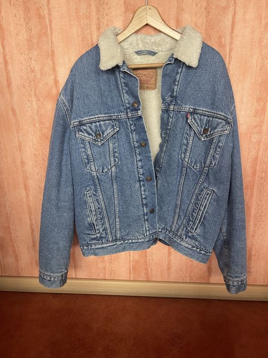 Kurtka jeansowa XXL Levi’s z futerkiem sherpa