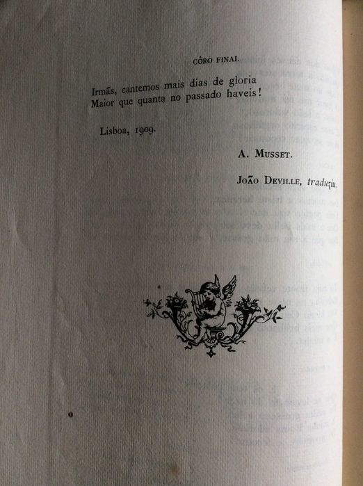 O sonho de Augusto. Traducção do Poema de Alfredo Musset, 1910.