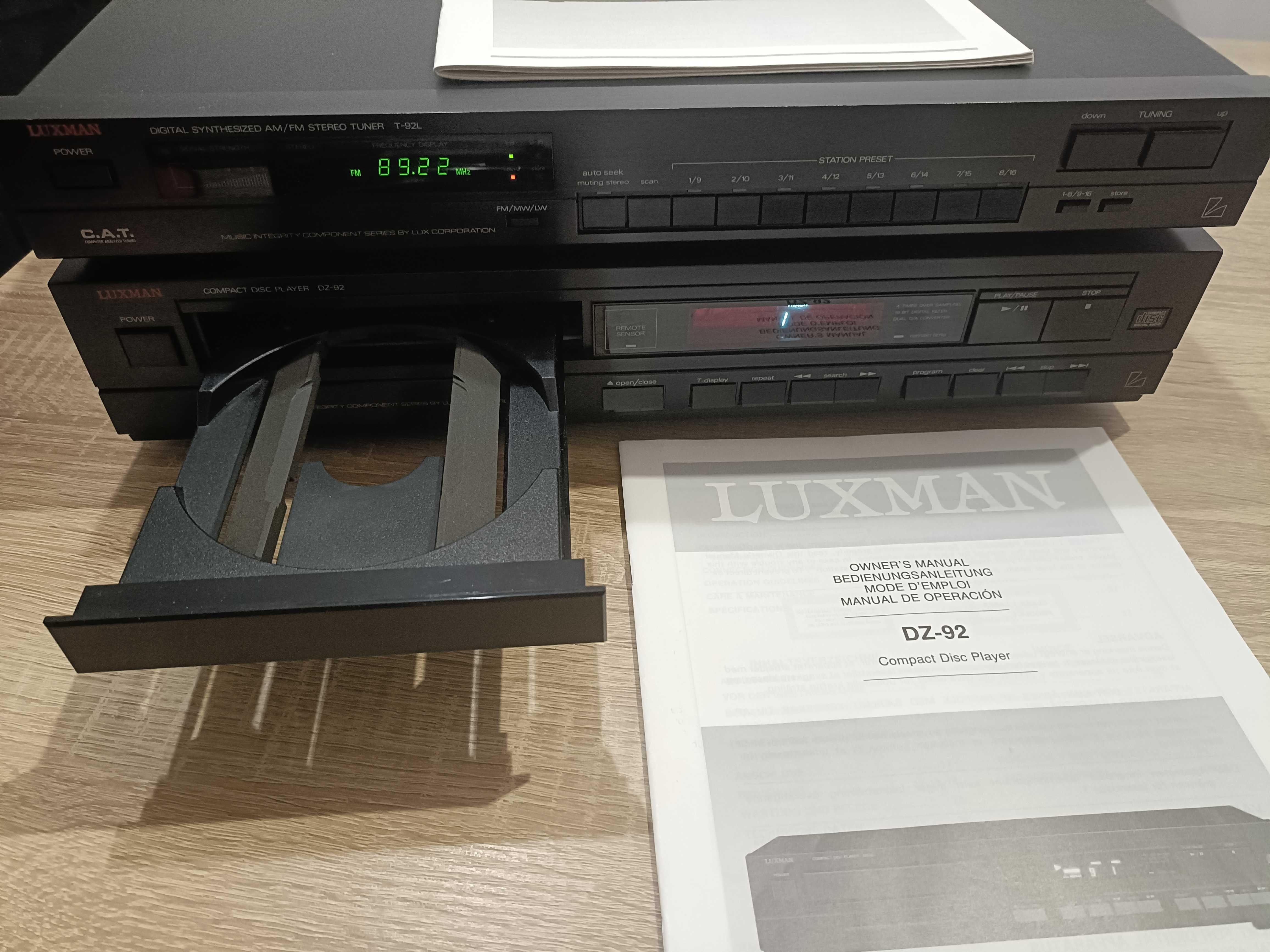 Luxman odtwarzacz cd DZ92 i tuner T92L