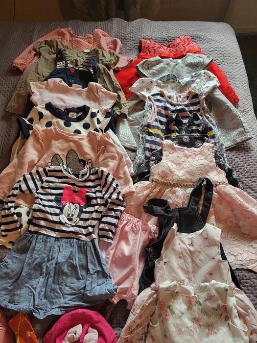 Ubranka dla  dziewczynki 74 i 80