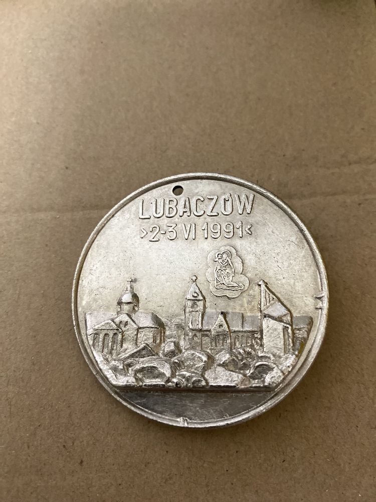 Medal Jan Paweł II Lubaczów 1991 r.