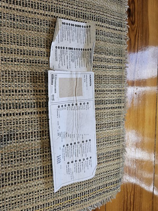 Dywan szary IKEA HAMPEN