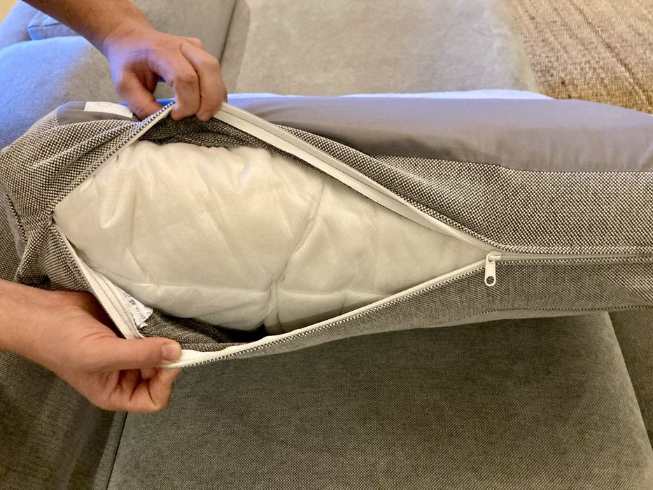 Ikea Nockeby sofá 3 lugares com chaise longue