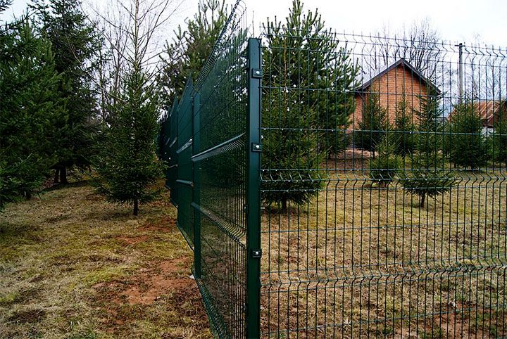 Сетка сварная Забор секционный 3Д КАЛИТКА ВОРОТА Установка