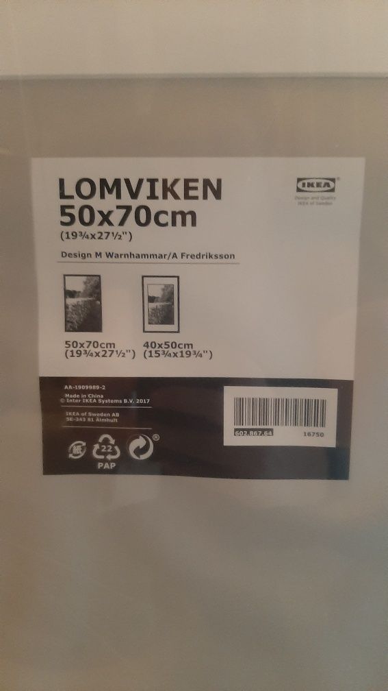 Moldura 50x70 nova Lomviken do IKEA