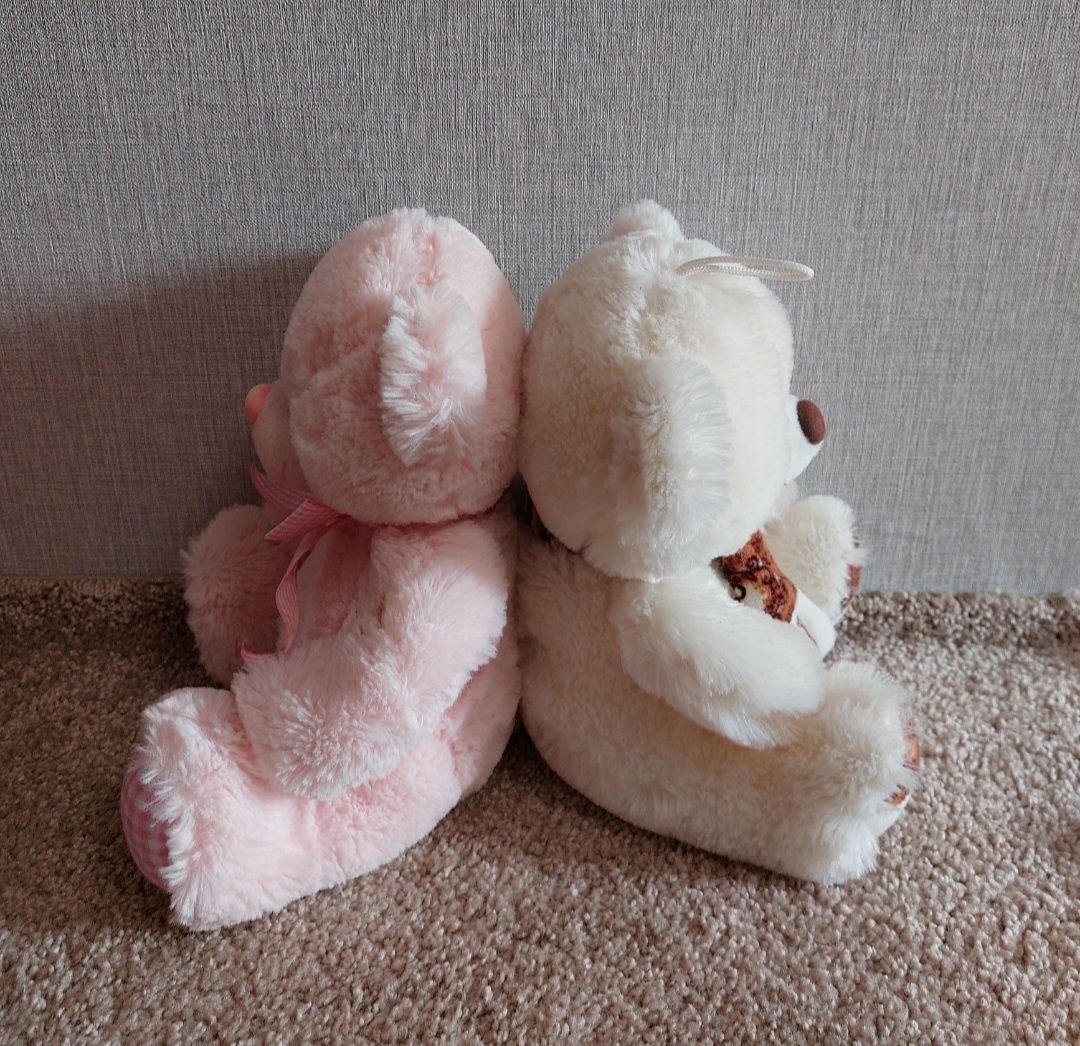 Розовый плюшевый мишка, медведь Gingham Keel Toys. 25 см.