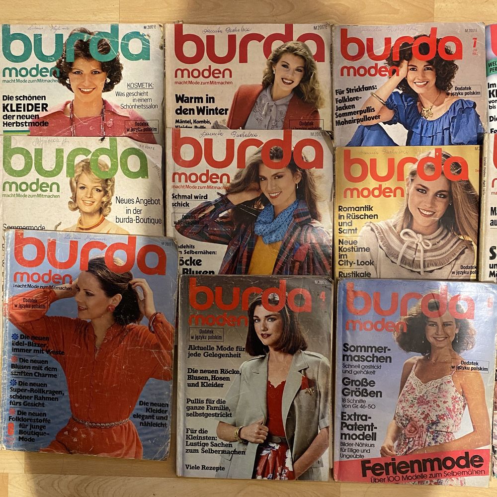 Burda promo stare wykroje  polskie retro