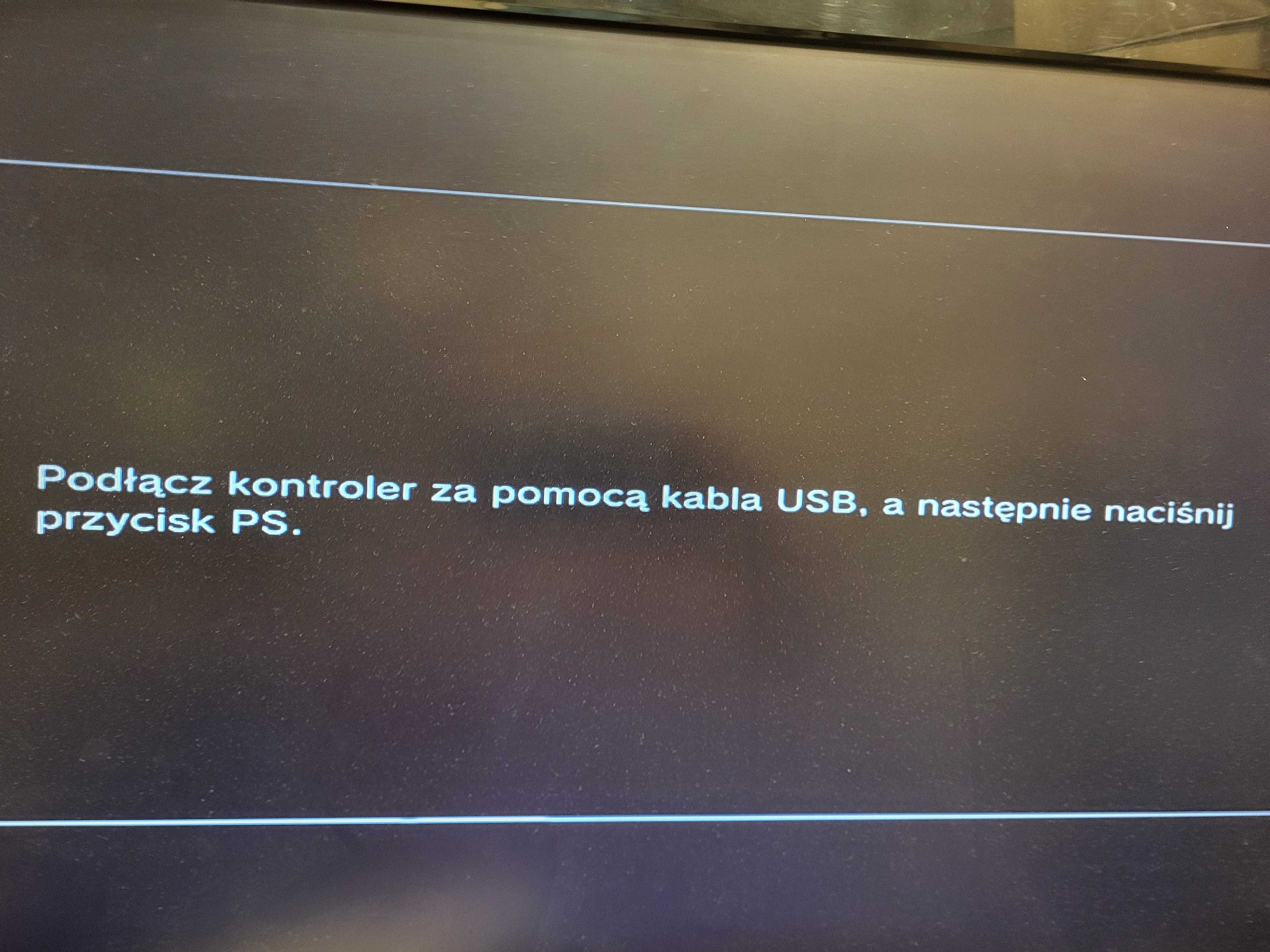 Uszkodzona konsola Playstation 3 PS3 Slim 320gb pad dualshock sony