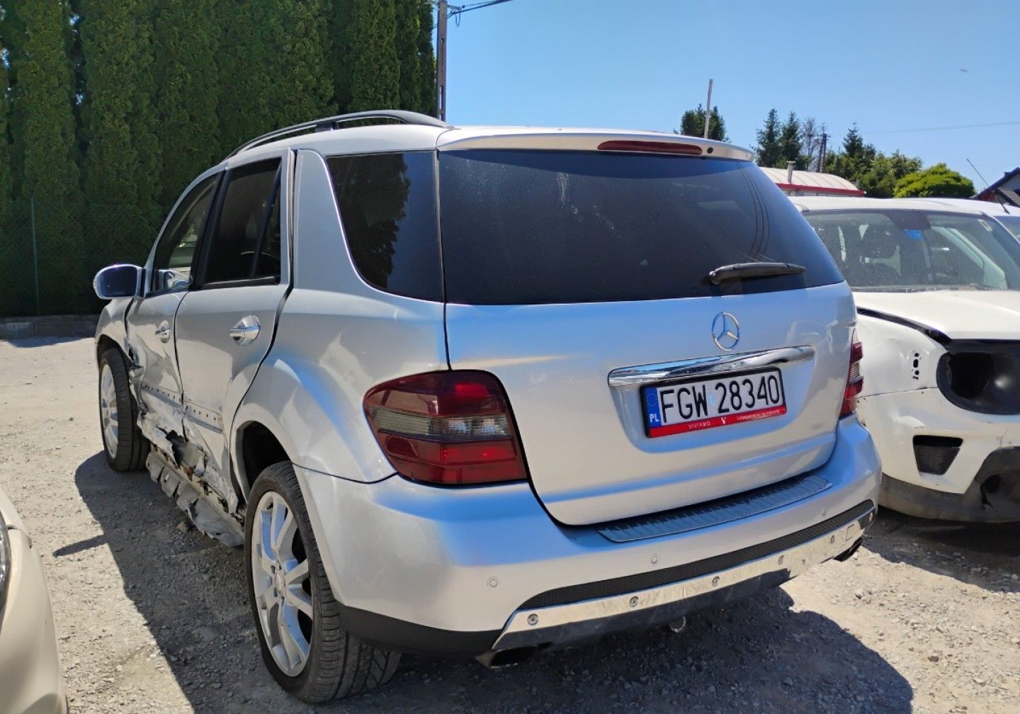 Mercedes-Benz ML 2006r, 3.0 CDI. 4x4. Uszkodzony lewy bok. Jeździ.