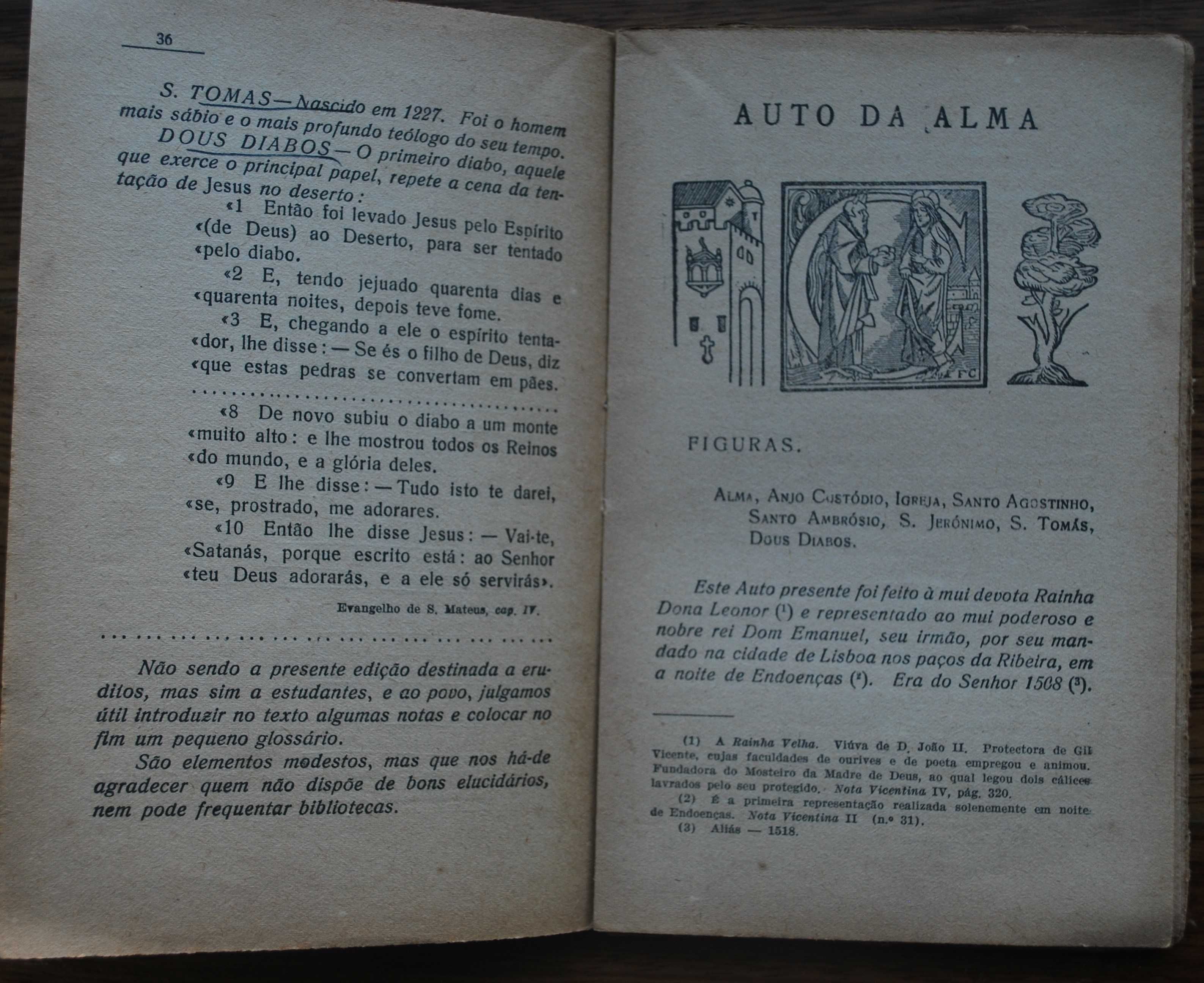 Auto da Alma de Gil Vicente (Ano Edição: 1954)