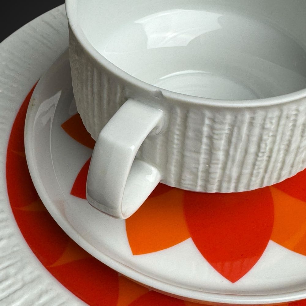 Serwis kawowy Thomas Arcta Orange dla 4 osób op-art B5/040609