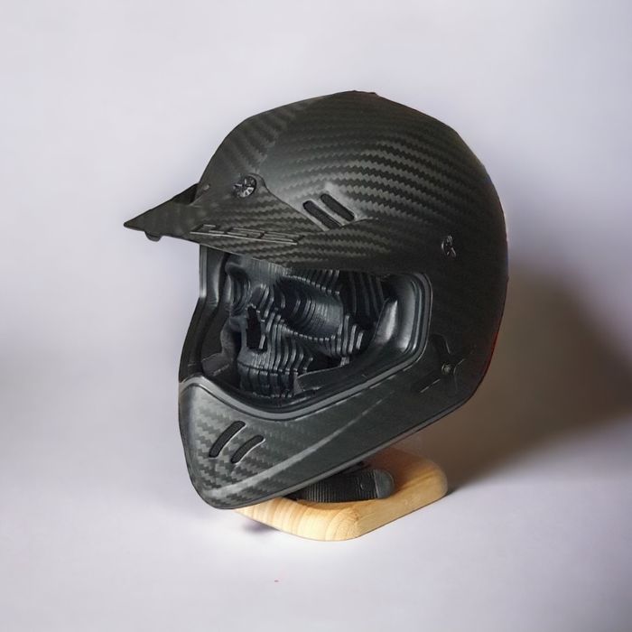 Подставка для мотошлема. Череп. Подарок байкеру. Harley Davidson. LS2