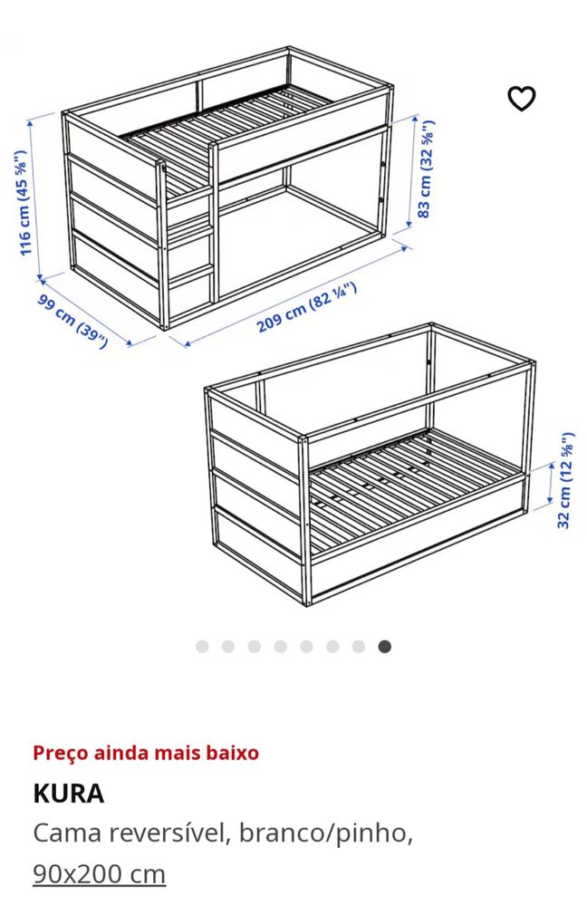 Cama IKEA - como Nova