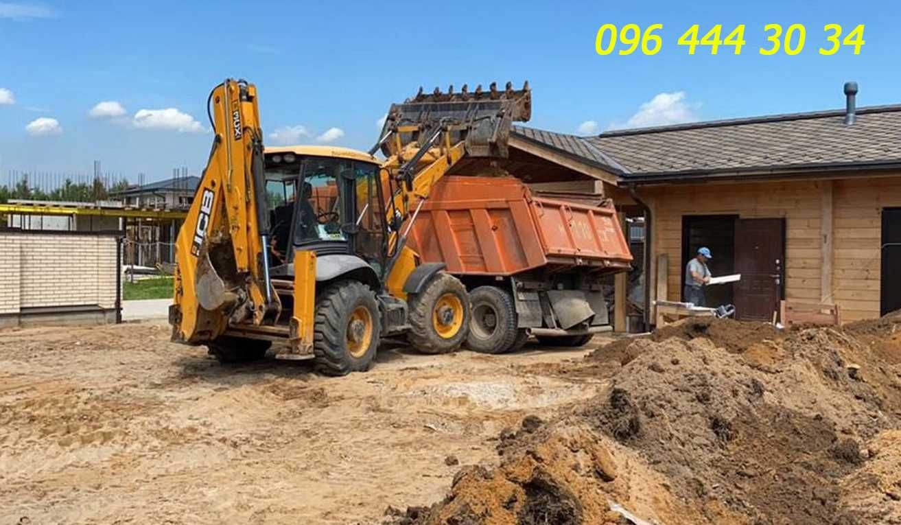 Apeнда Экскaватopa Jcb-3-4cx: Bывоз мycора,гpyнта, Щебeнь: Aвтo 10-30т
