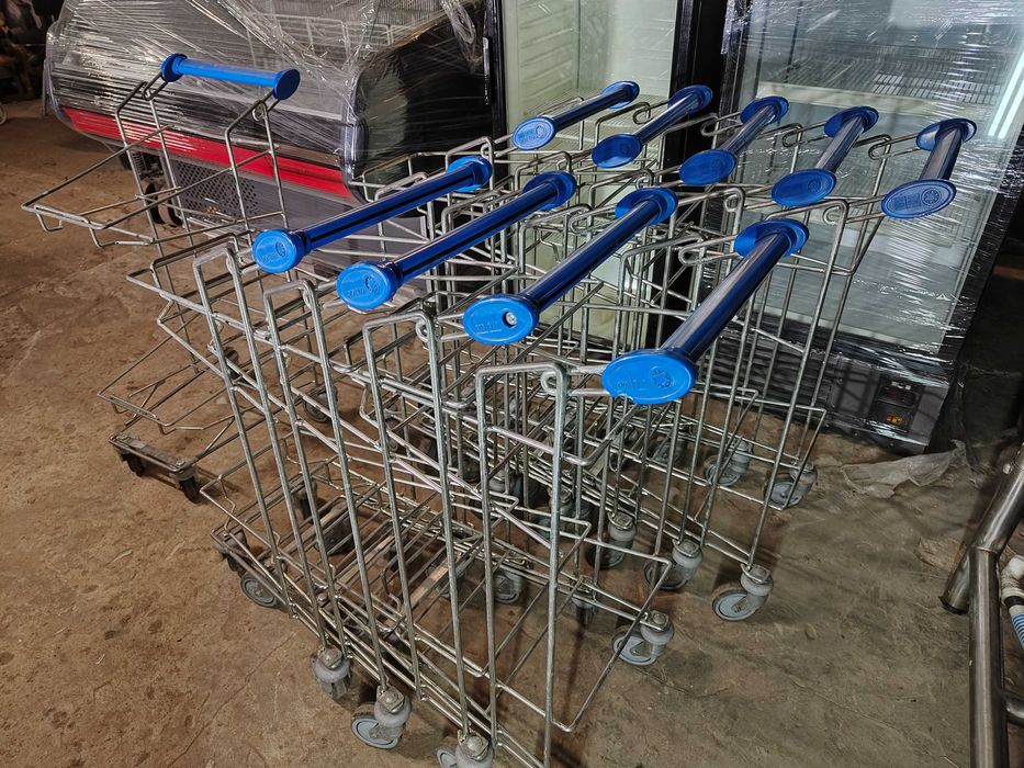 Купівельний візок бу, торговий візок для супермаркету бу, візок бу