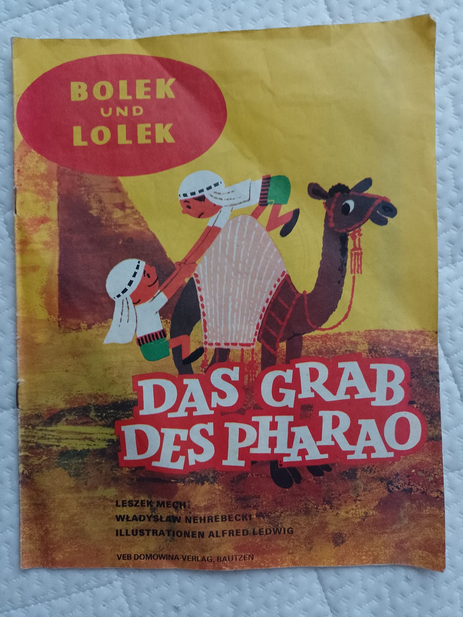 Komiks Bolek i Lolek grab des pharao po niemiecku 87 PRL