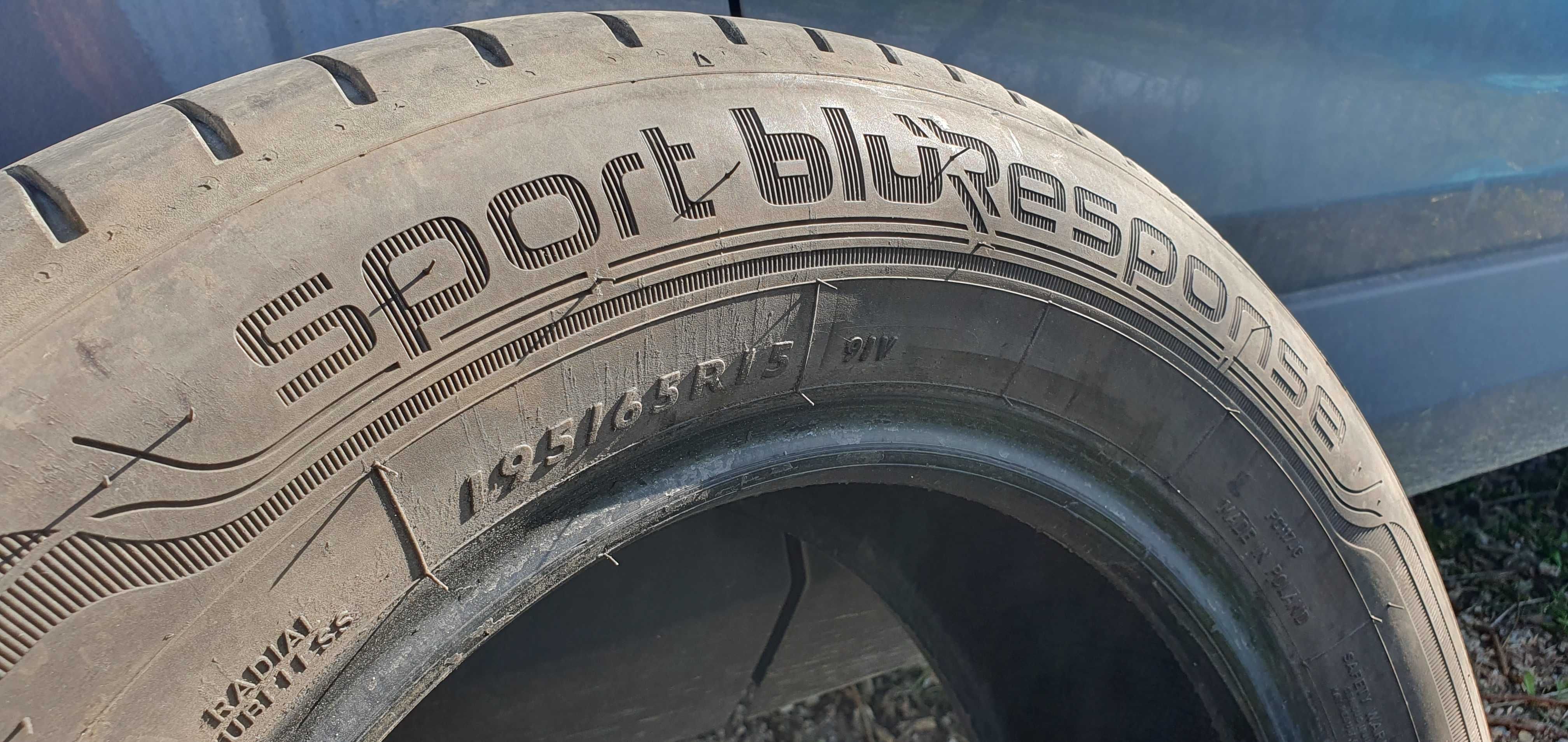 Opony Dunlop Sport BluResponse 195/65/15 91V