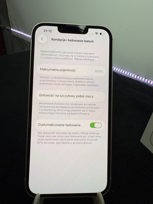 iPhone 13|Starlight|100%|Stan Idealny|Pełen Zestaw