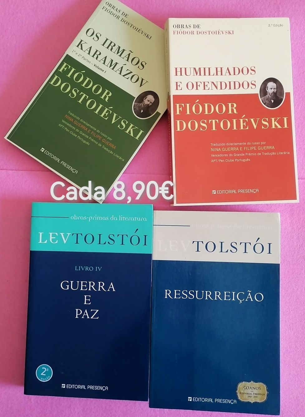 SALDOS-Fiodor Dostoievski/Tolstoi-Karamazov,etc.. -NOVOS a estrear