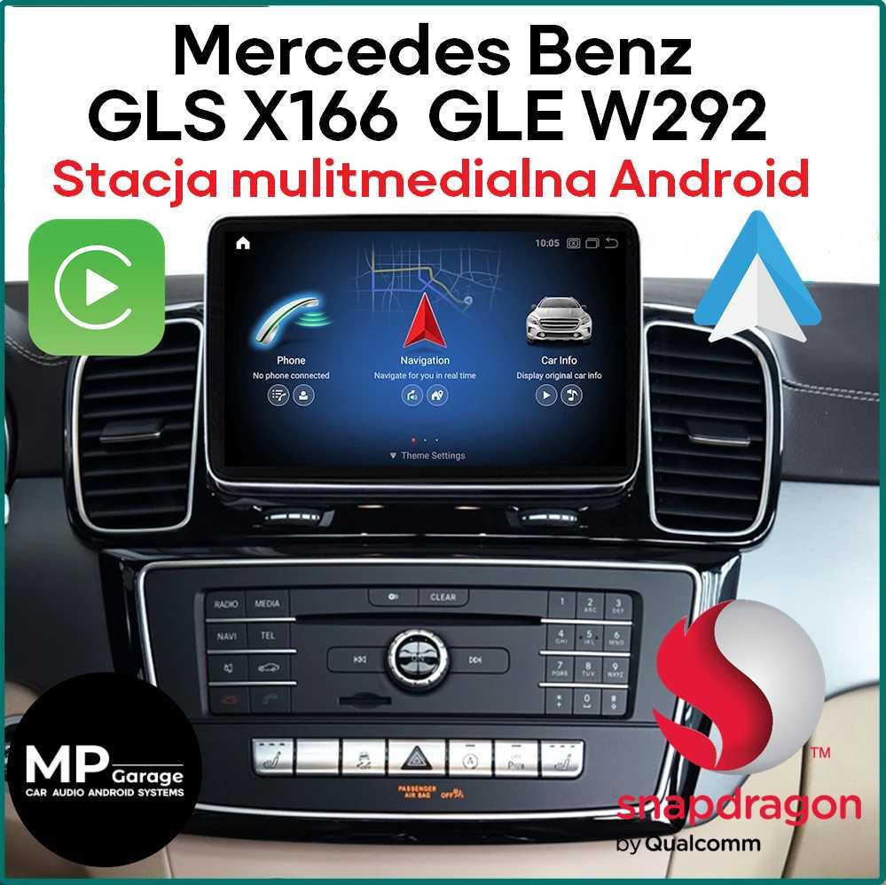 Mercedes Benz GLS / GLE stacja multimedialna Android CarPlay/AA Montaż