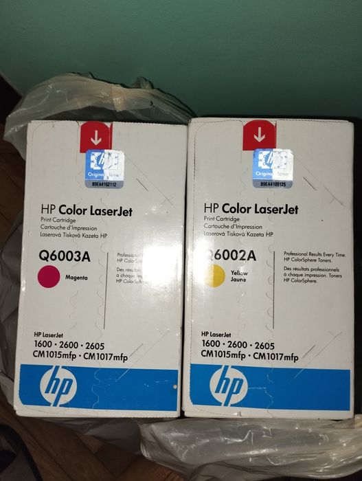 Картрижи HP 124A Q6003A, Q6002A