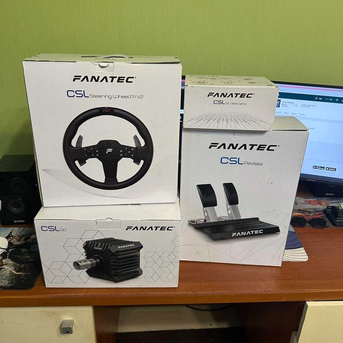 Игровой Набор Fanatec CSL DD 5nm (База, Руль, Педали) Полный комплект!