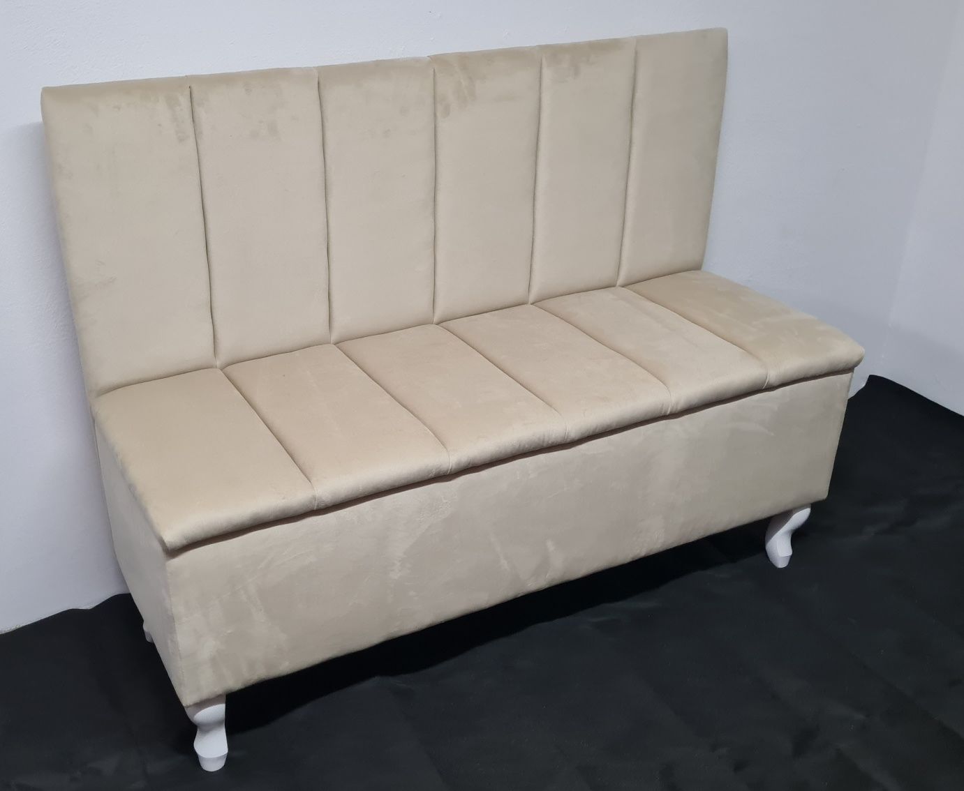 Ławka, ławeczka, puf, skrzynia, panel tapicerowany z wieszakami