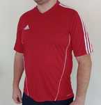 Koszulka czerwona adidas Climalite XL