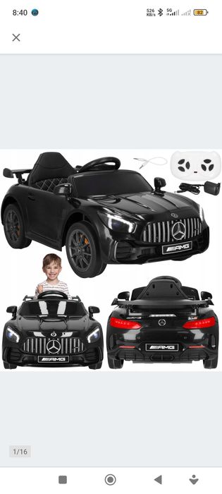 Mercedes GTR-S Auto dla dzieci akumulator EVA SKÓRA Pilot  Zabrze