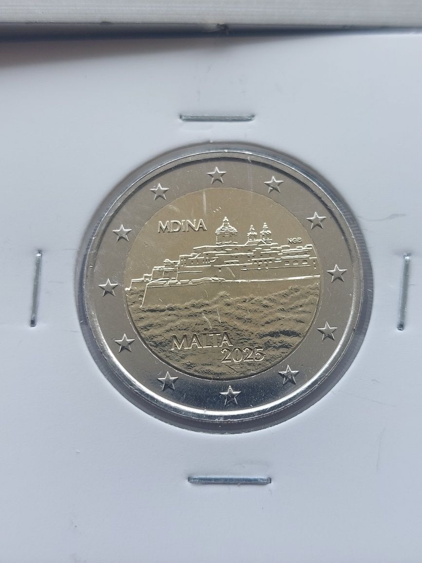 Malta 2025 - Moeda 2€ - Cidade Mdina