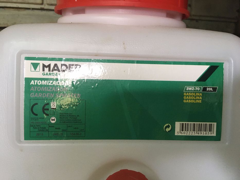 Atomizador a gasolina Mader 20l NOVO
