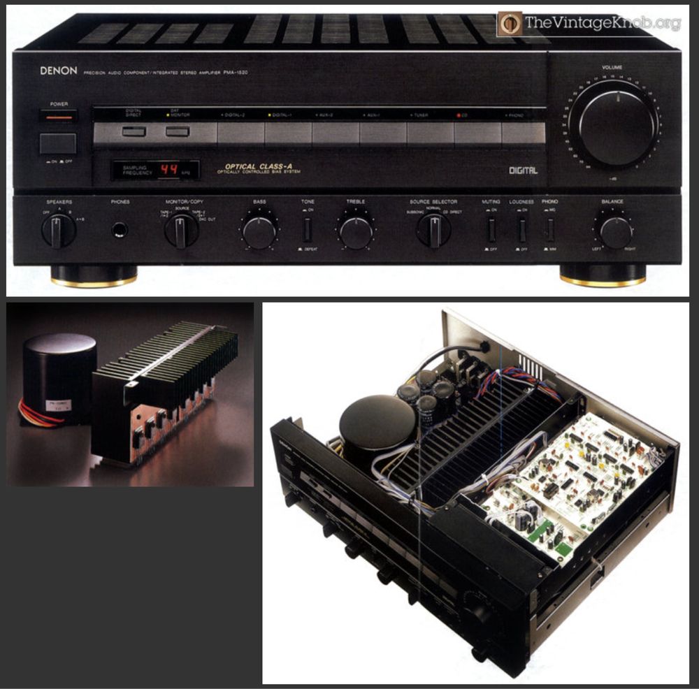 Усилитель Denon PMA-1520 HiEnd 1989 ЦАП мультибит PCM56 клас А+АВ