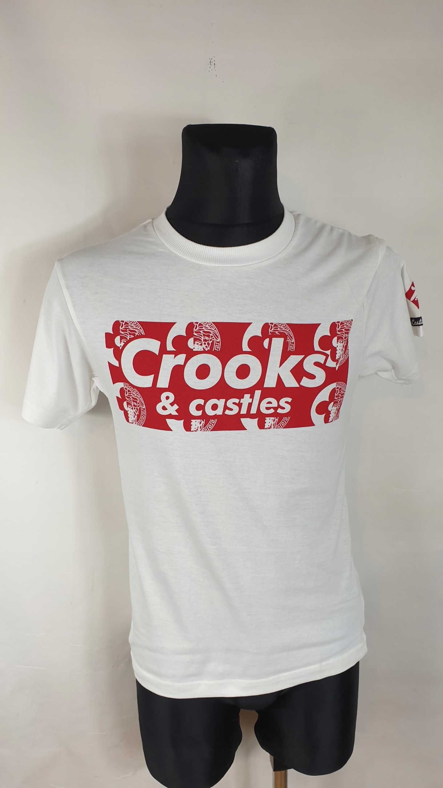 T-shirt męski okrągły dekolt crooks&castles rozmiar S