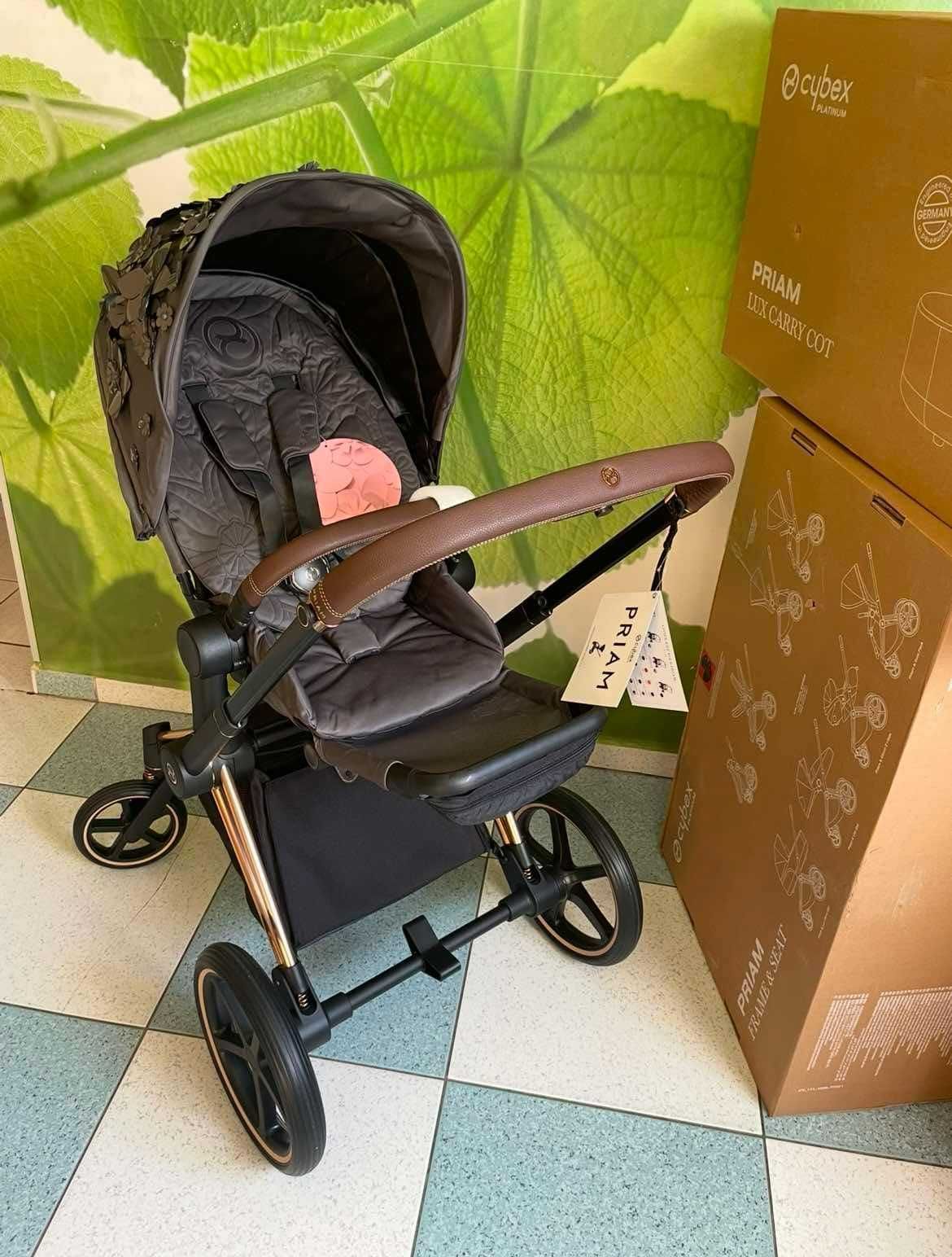 Wózek Spacerówka Cybex PRIAM 4 Simple Flowers Grey