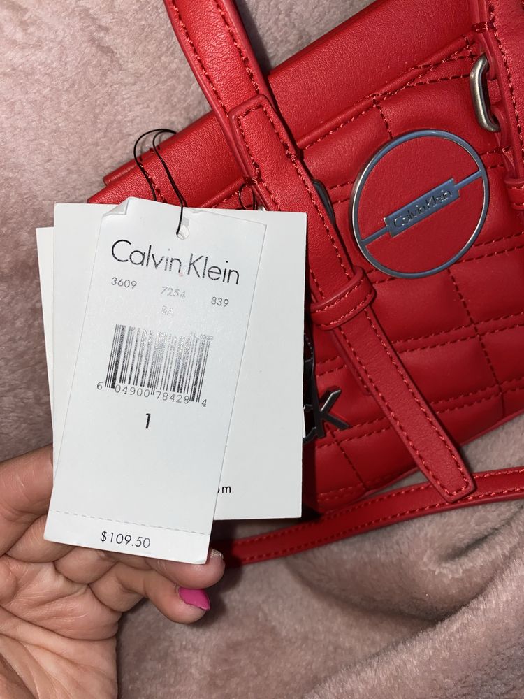 Nowa torebka mala Calvin Klein czerwona