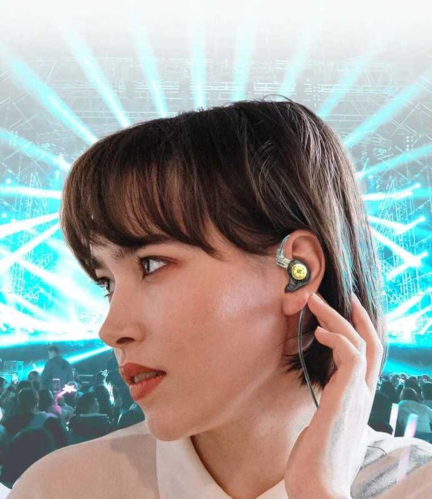 Słuchawki dokanałowe KZ EDX PRO Monitor, Odsłuch douszny, IEM