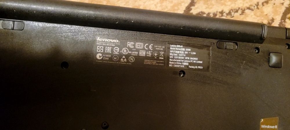 Laptop Lenovo b50 - 45